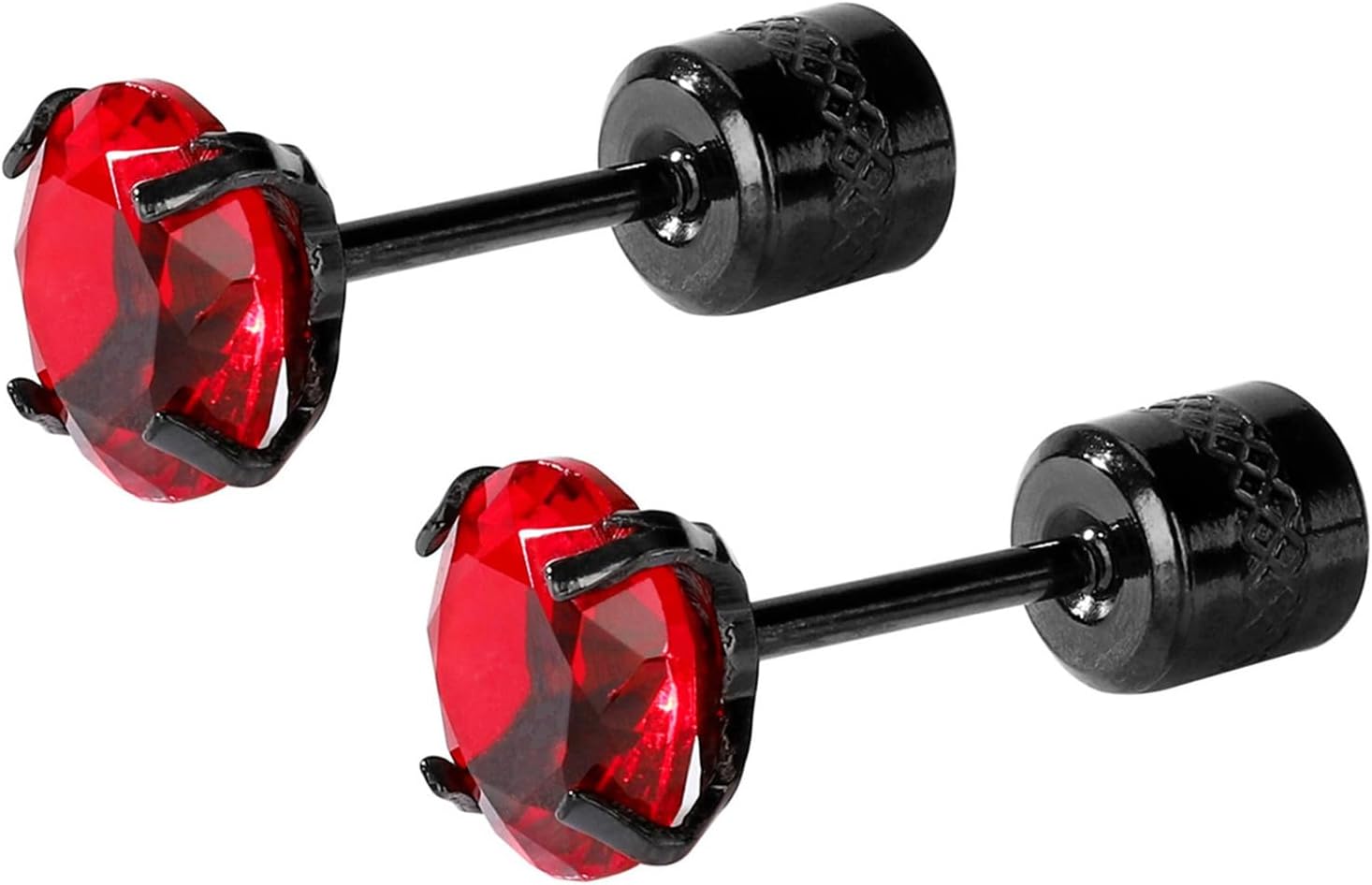 Screw Back Stud Earrings for Men