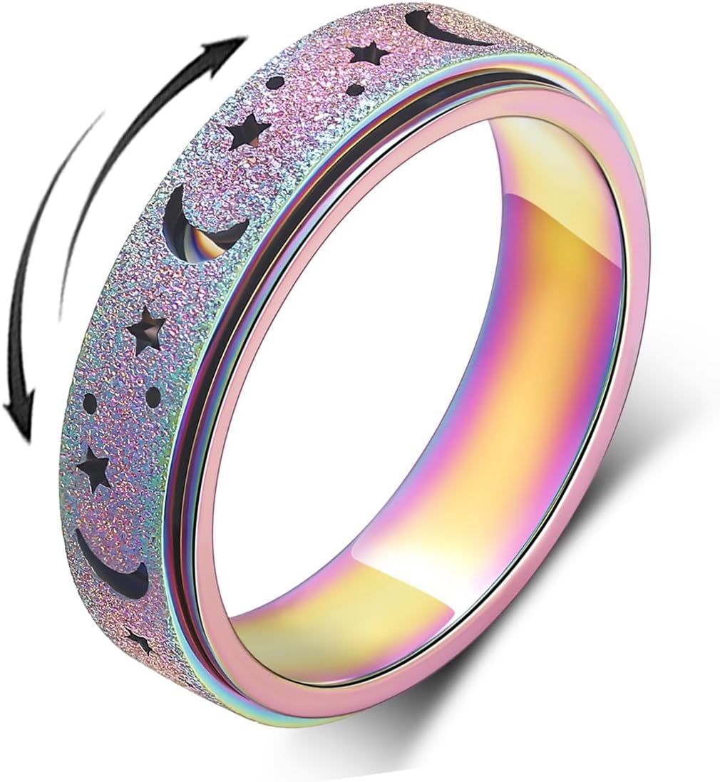 Spinner Ring for Stress Relief for Men