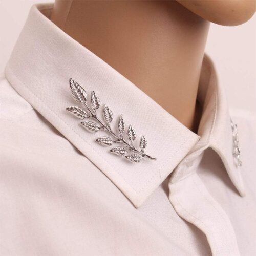 Wheat Ear Collar Pin for Men