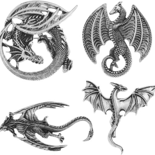 Dragon Brooch Pin Set for Men