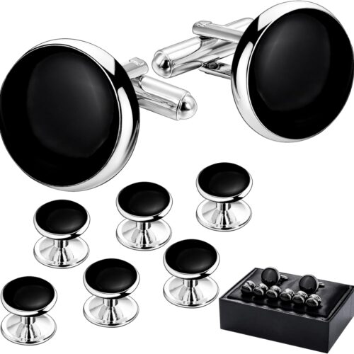 Tuxedo Cufflinks and Shirt Studs Set for Men