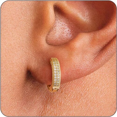 Diamond Hoop Earrings for Men