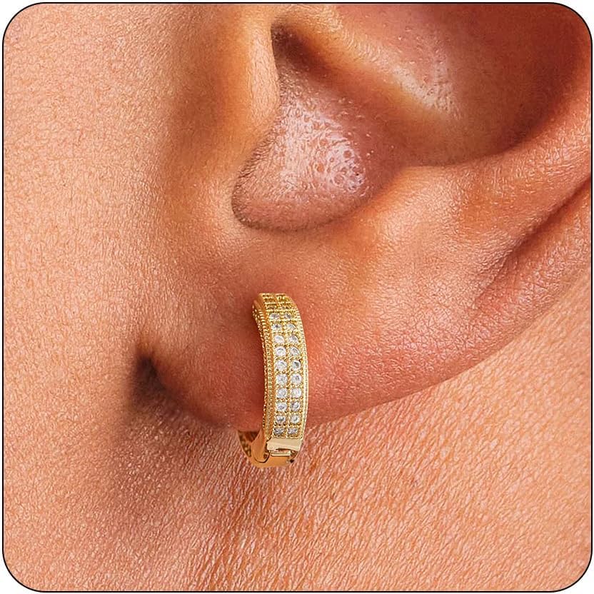 Diamond Hoop Earrings for Men