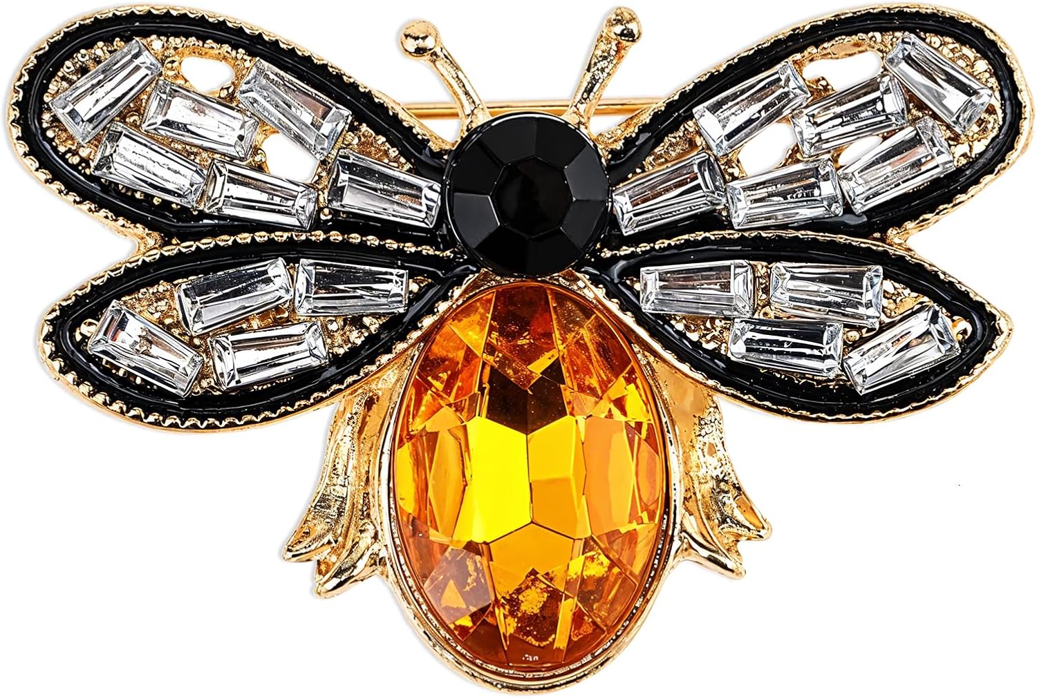 Bee Rhinestone Brooch Pin for Men